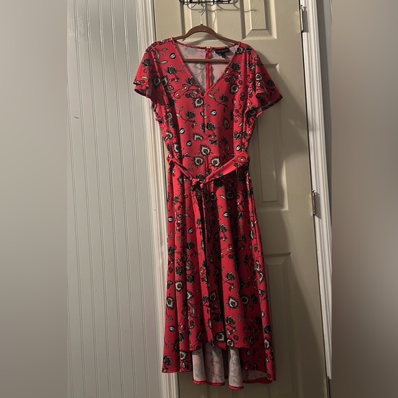 EUC Short Sleeve High-Low Lena Midi Dress SZ 16 - Picture 4 of 8